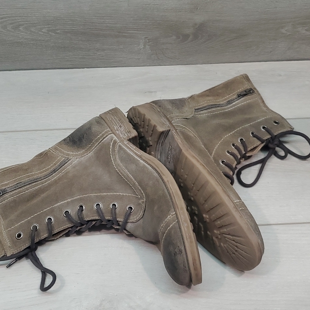 ROAN by Bed StuWomens Burnished High Top Lace Up Military Moto Boots shoes sz 10 - Picture 10 of 13